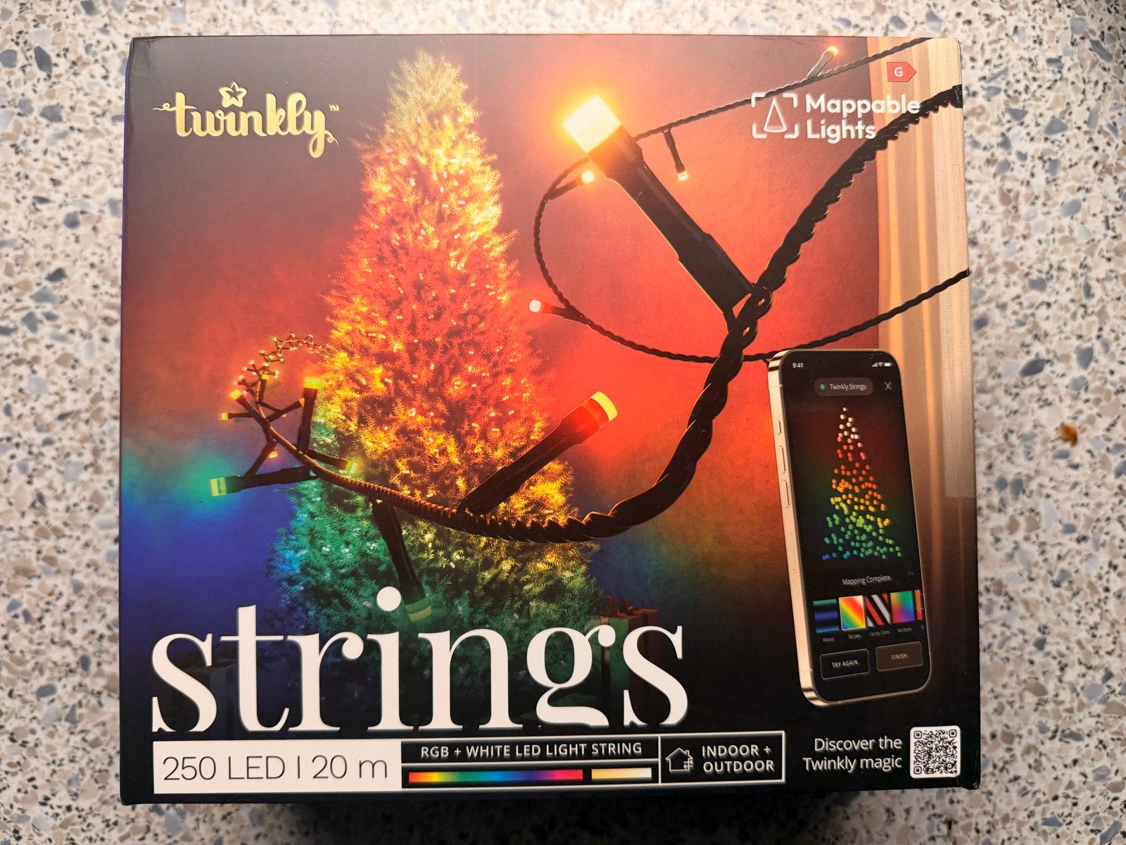 Twinkly Strings 250 LED RGB + wit 20 meter kerstverlichting, Diversen, Ophalen of Verzenden, Zo goed als nieuw