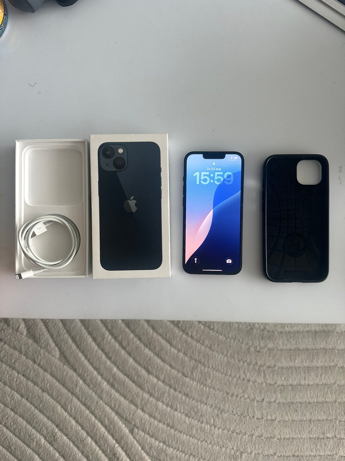 Apple iPhone 13 128GB Zwart In Zeer nette staat, Ophalen, 128 GB, Zwart, IPhone 13