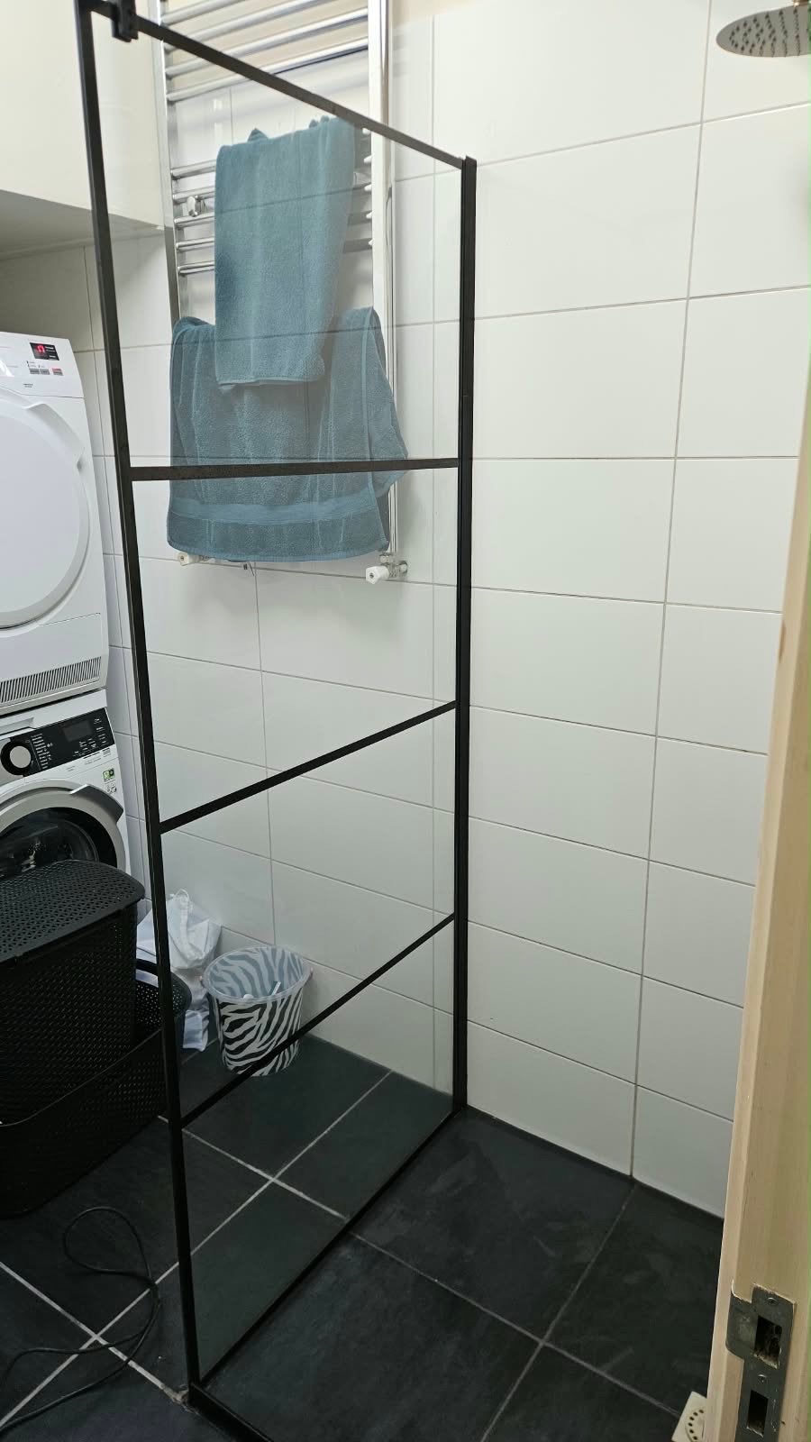 Douchewand inloop 8mm glas 200x86.8cm, Ophalen of Verzenden, Gebruikt, Glas, Douche
