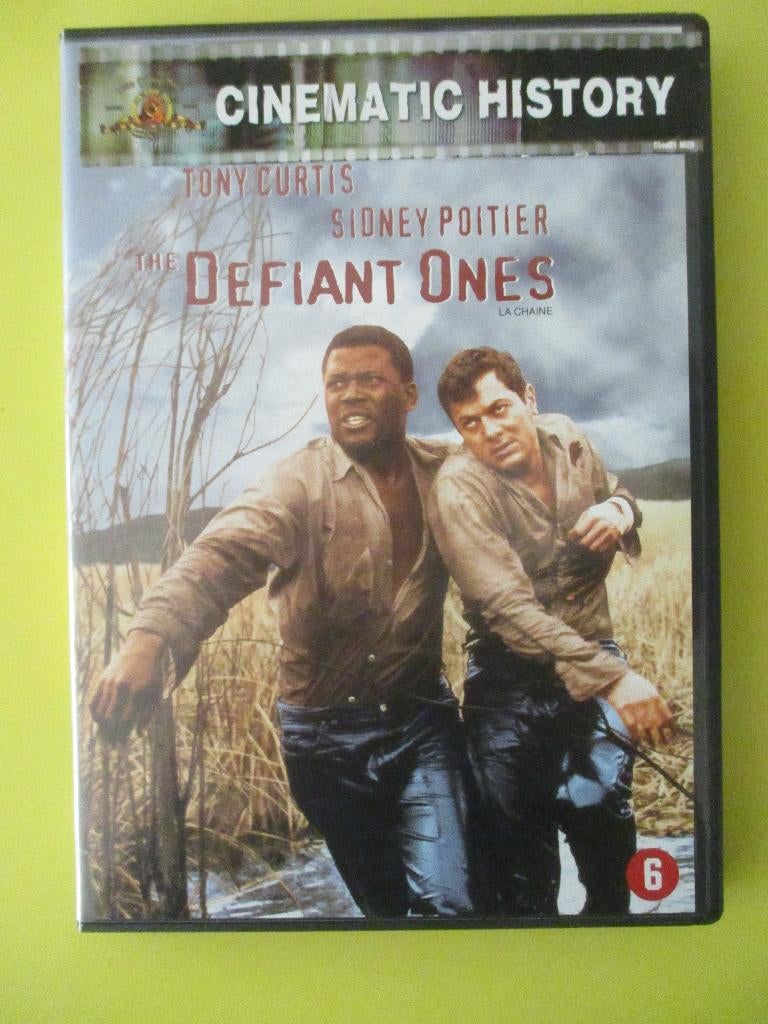 Defiant Ones - DVD ( Tony Curtis / Sidney Poitier ), 1960 tot 1980, Alle leeftijden, Drama, Ophalen of Verzenden