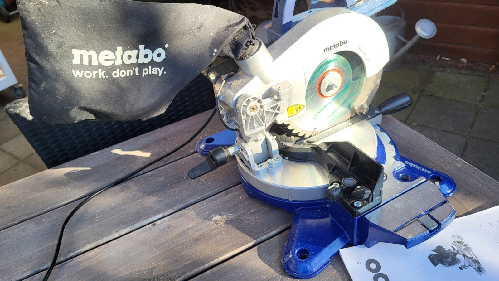 Metabo KS 216 Lasercut Afkortzaag, Ophalen, Gebruikt, Afkortzaag, 30 tot 70 mm