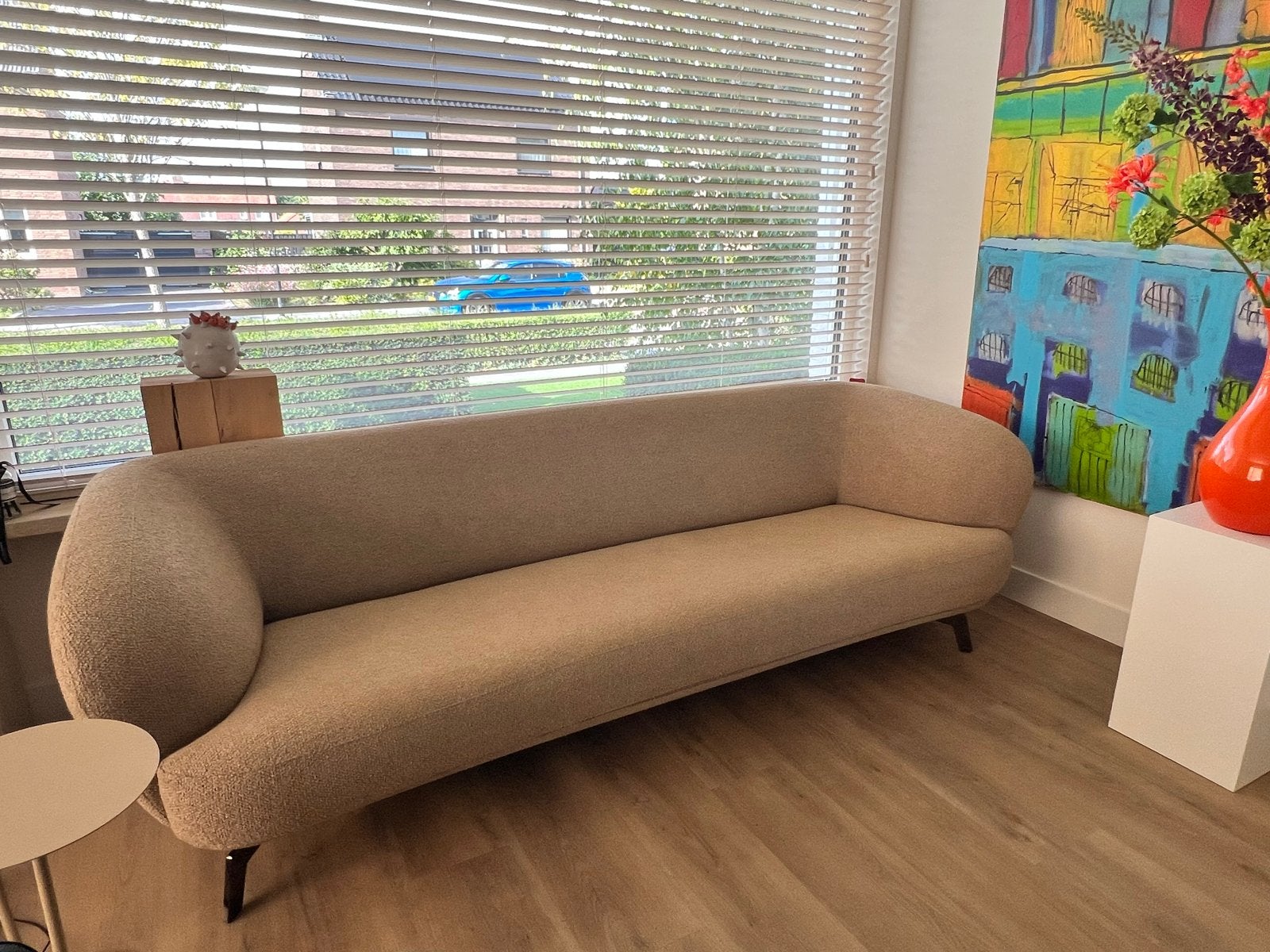Leolux Flint 3,5-zits bank - Zeer goede staat, Design, Driepersoons, 75 tot 100 cm, Ophalen of Verzenden