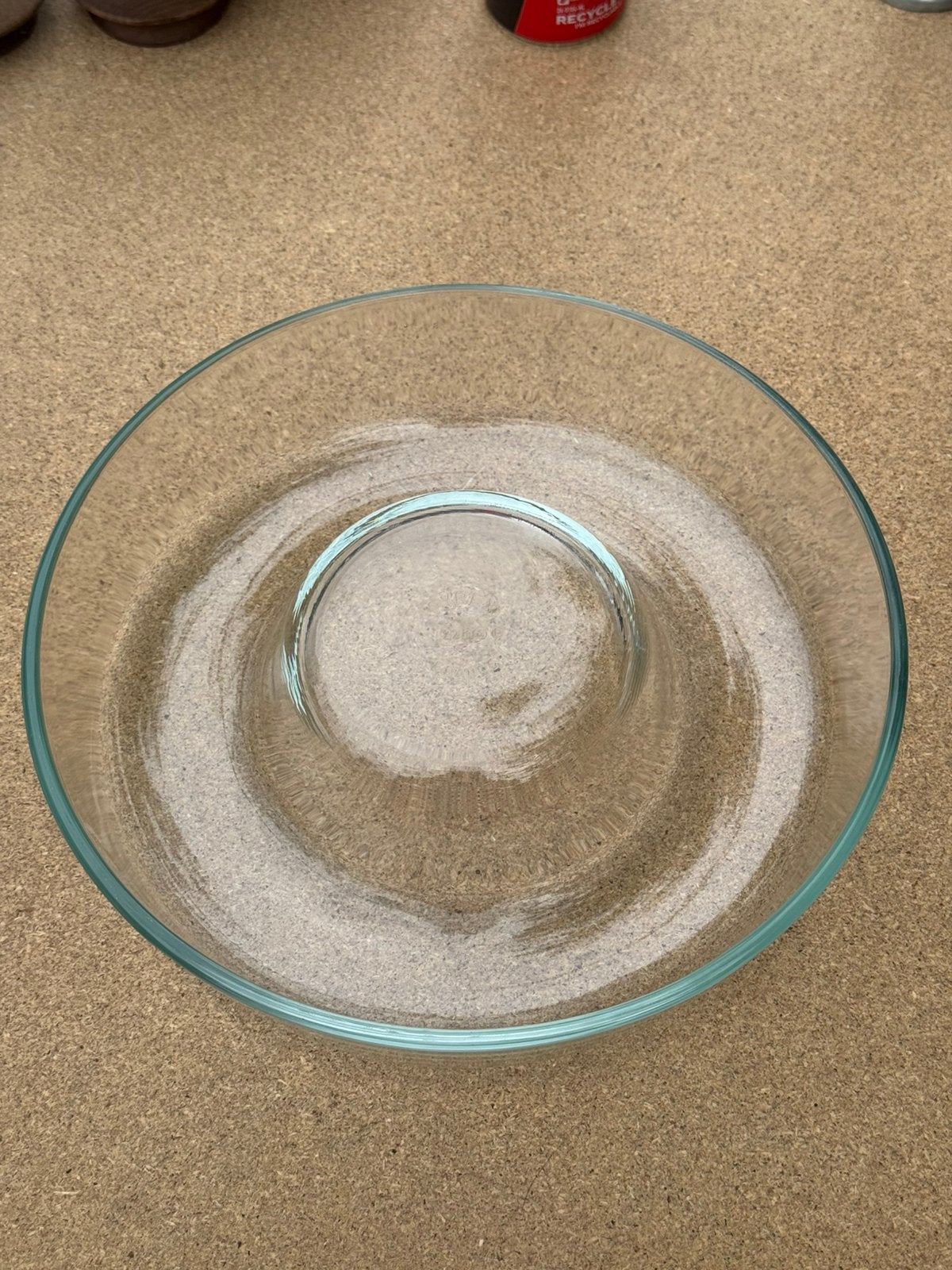 Vintage Pyrex glazen ring- / tulband- / bakvorm - 22 cm, Ophalen of Verzenden, Gebruikt