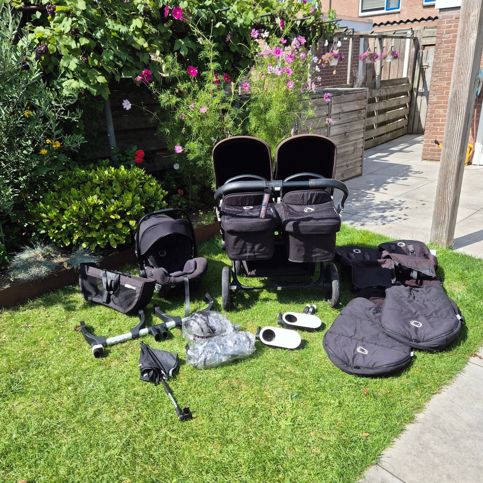Complete bugaboo donkey zwart, Gebruikt, Bugaboo, Duowagen, Ophalen