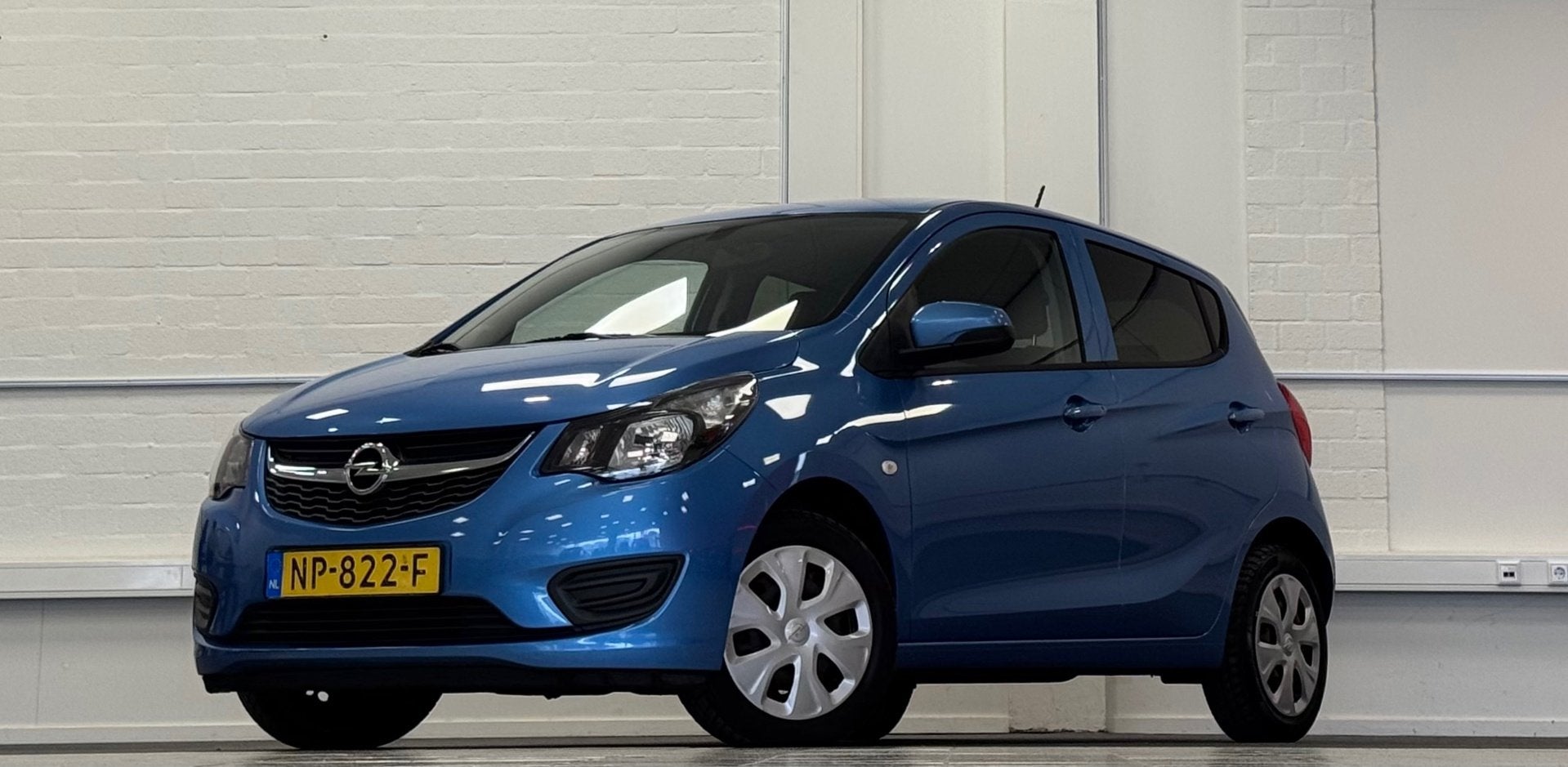 Opel KARL 1.0 ecoFLEX Edition 100% Onderhouden 2e Eigenaar, Voorwielaandrijving, Stof, Gebruikt, Blauw