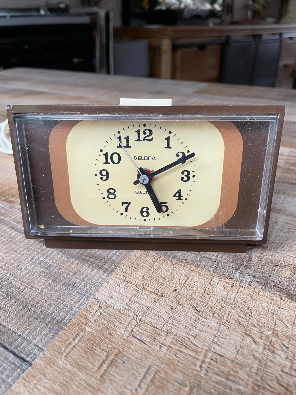 Vintage Velona Elektrische Wekker, Ophalen of Verzenden, Gebruikt