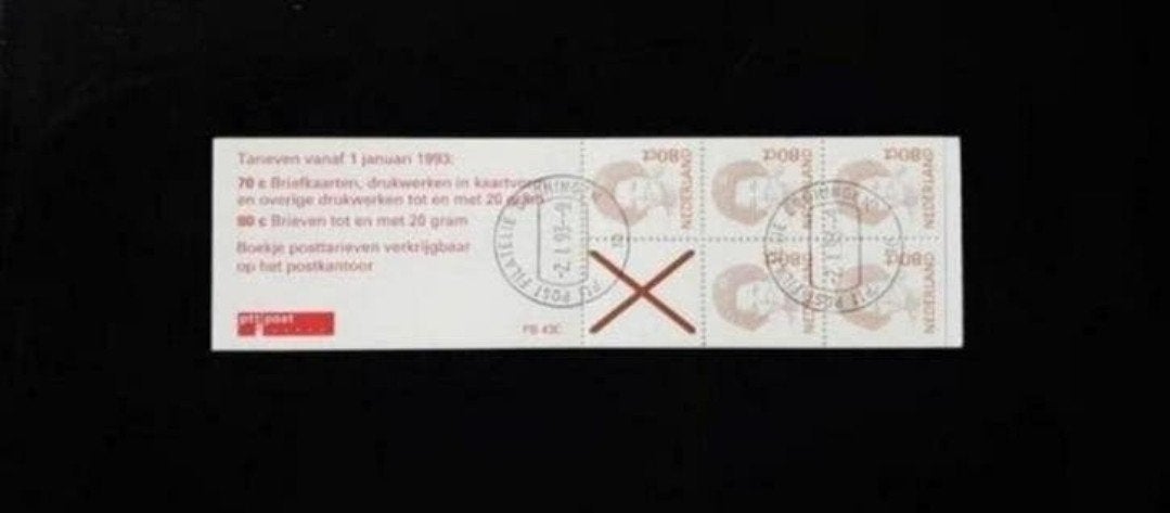 Postzegelboekje PB 43c gestempeld, Ophalen of Verzenden