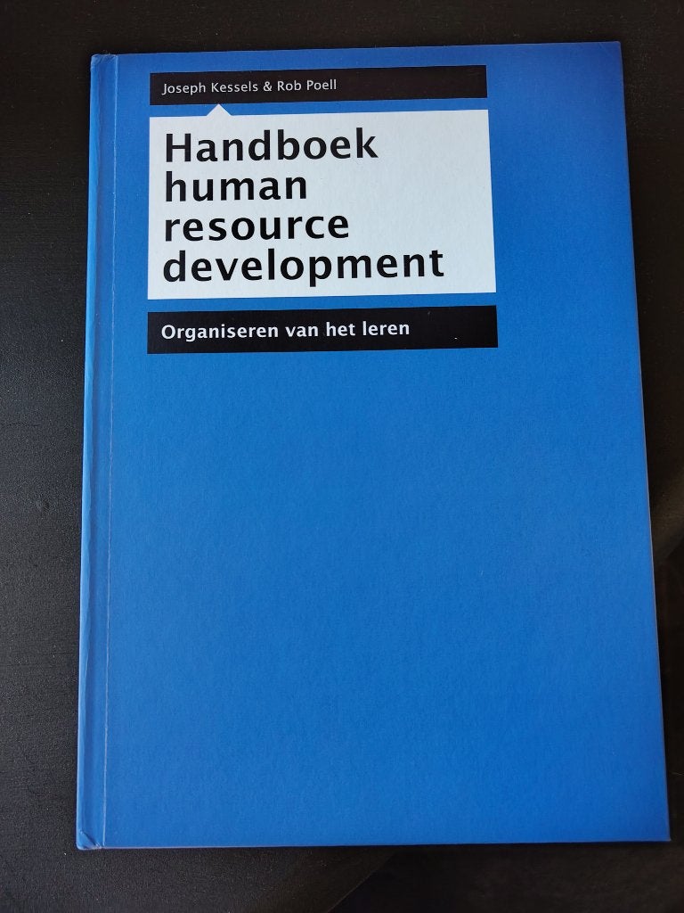 Handboek human resource development, Boeken, Ophalen of Verzenden, Zo goed als nieuw, Joseph Kessels en Rob Poell, Sociale wetenschap