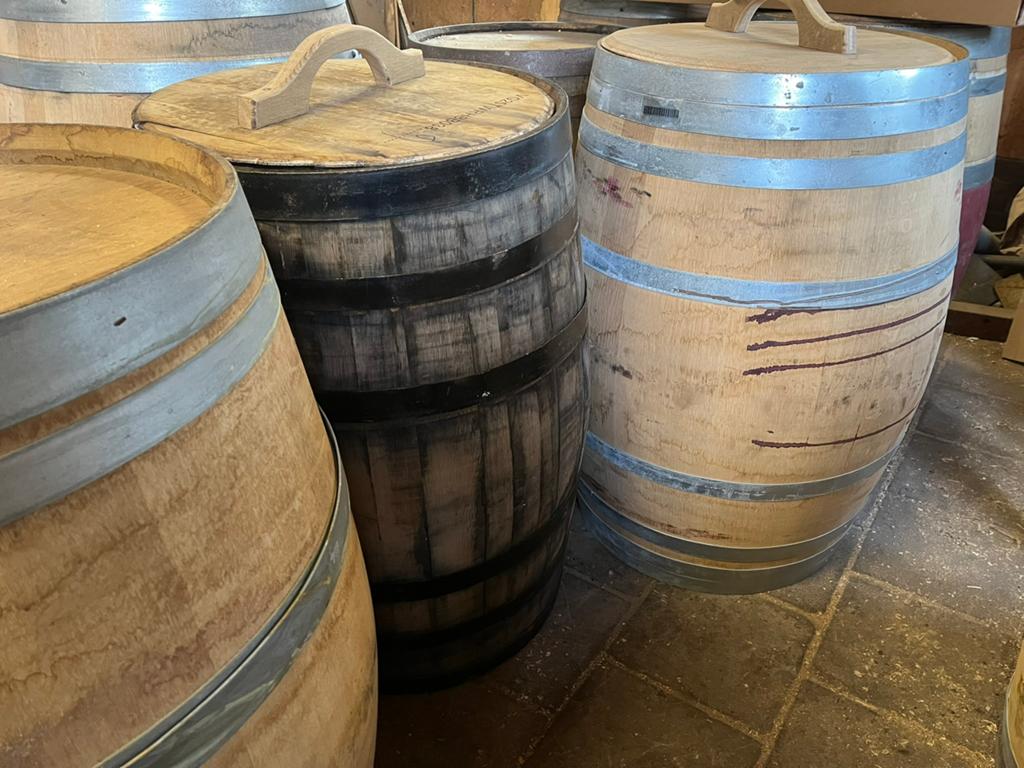 Regenton wijnvat whiskeyvat houten wateropvang dompelton, Gerard Krale, Nieuw, Ophalen of Verzenden, Info@gkrale.nl