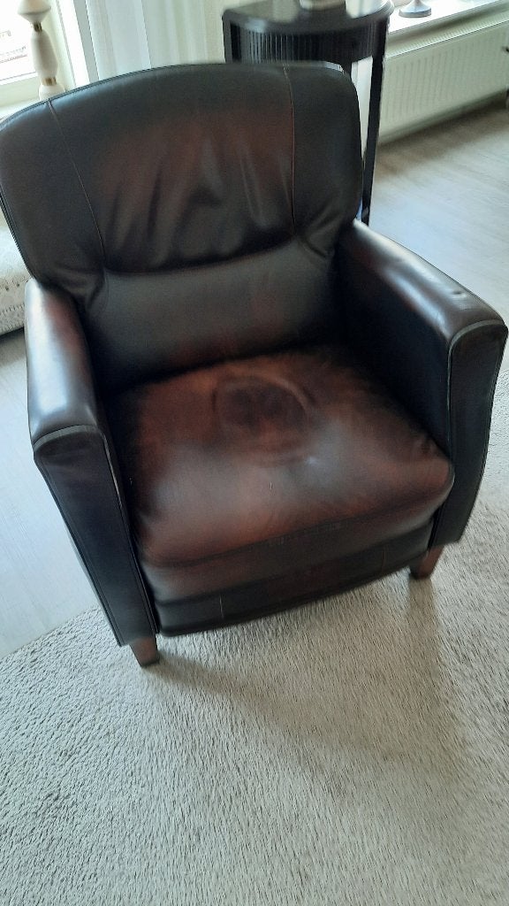fauteuil, Ophalen, Gebruikt, Minder dan 75 cm, Leer