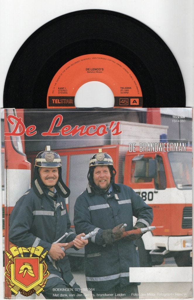De Lenco's – Het Grote Brandweerlied, Ophalen of Verzenden, Zo goed als nieuw, 7 inch, Levenslied of Smartlap