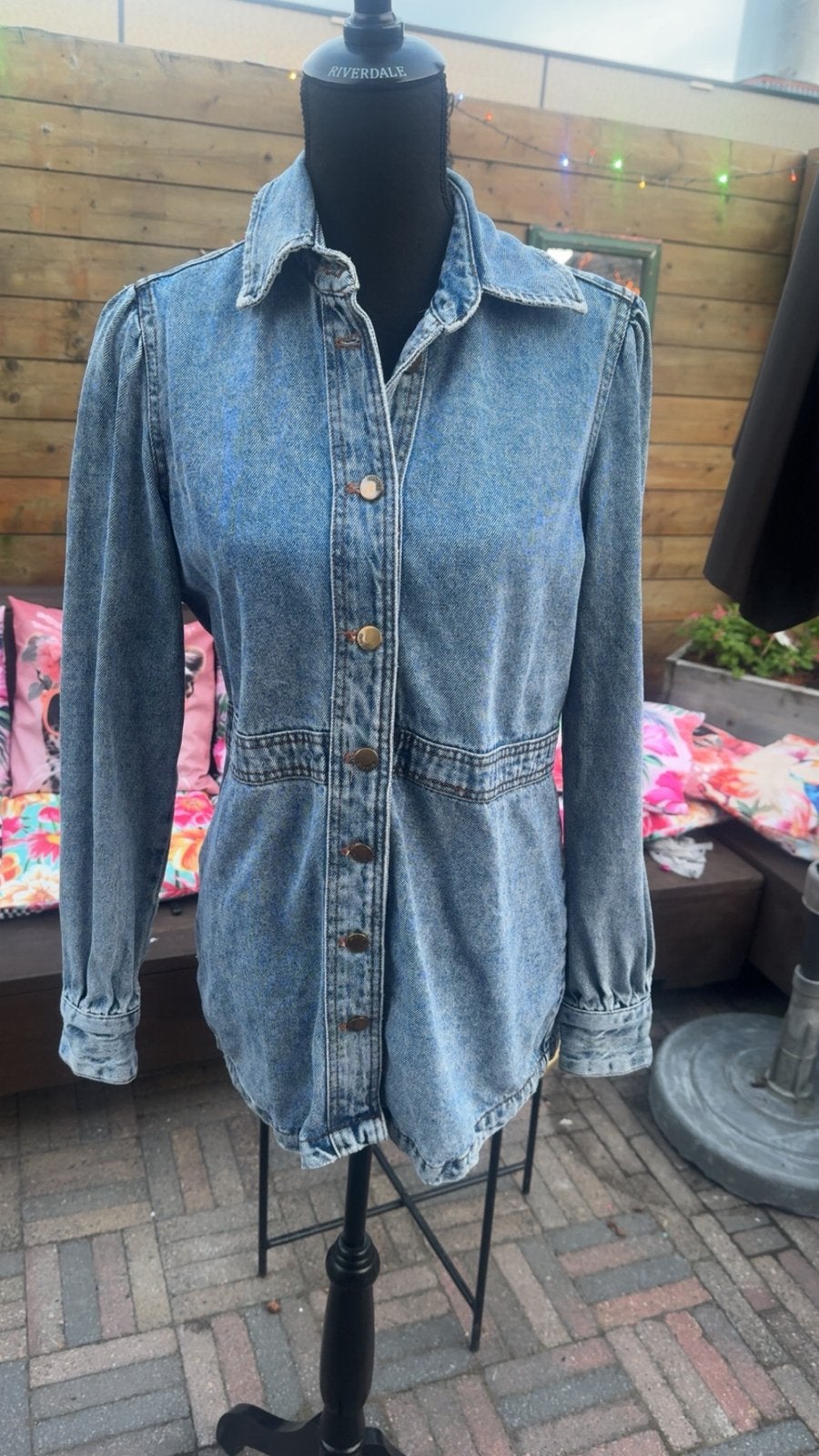 Nikkie blouse, Ophalen of Verzenden, Zo goed als nieuw, Maat 36 (S), Blauw