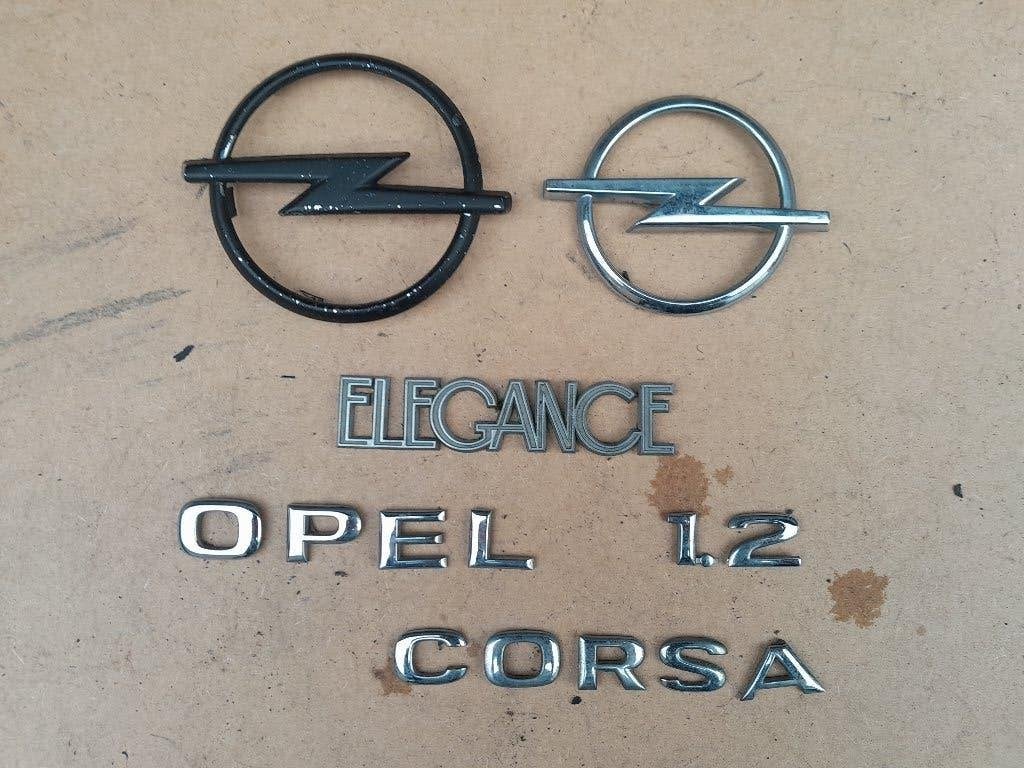 LOGO SET - Voorzijde + Achterkant - OPEL CORSA C - Set:€10,-, Verzenden