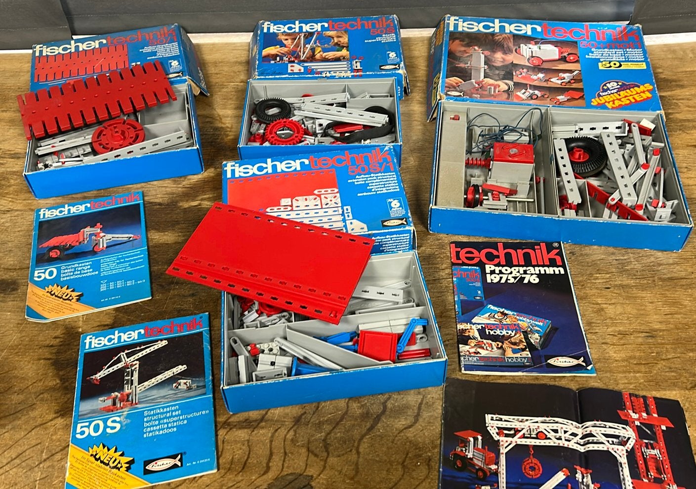 Fischer Technik. 50 + mot1. 50S. 50/1. 50S/1, Ophalen of Verzenden, Zo goed als nieuw