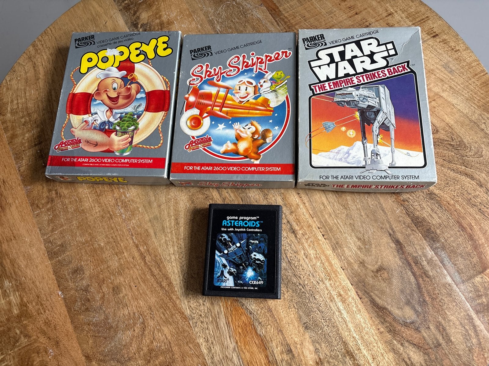 Atari 2600 Spellen: Star Wars, Skyskipper, Popeye, Asteroids, Spelcomputers en Games, Games | Atari, Avontuur en Actie, Gebruikt