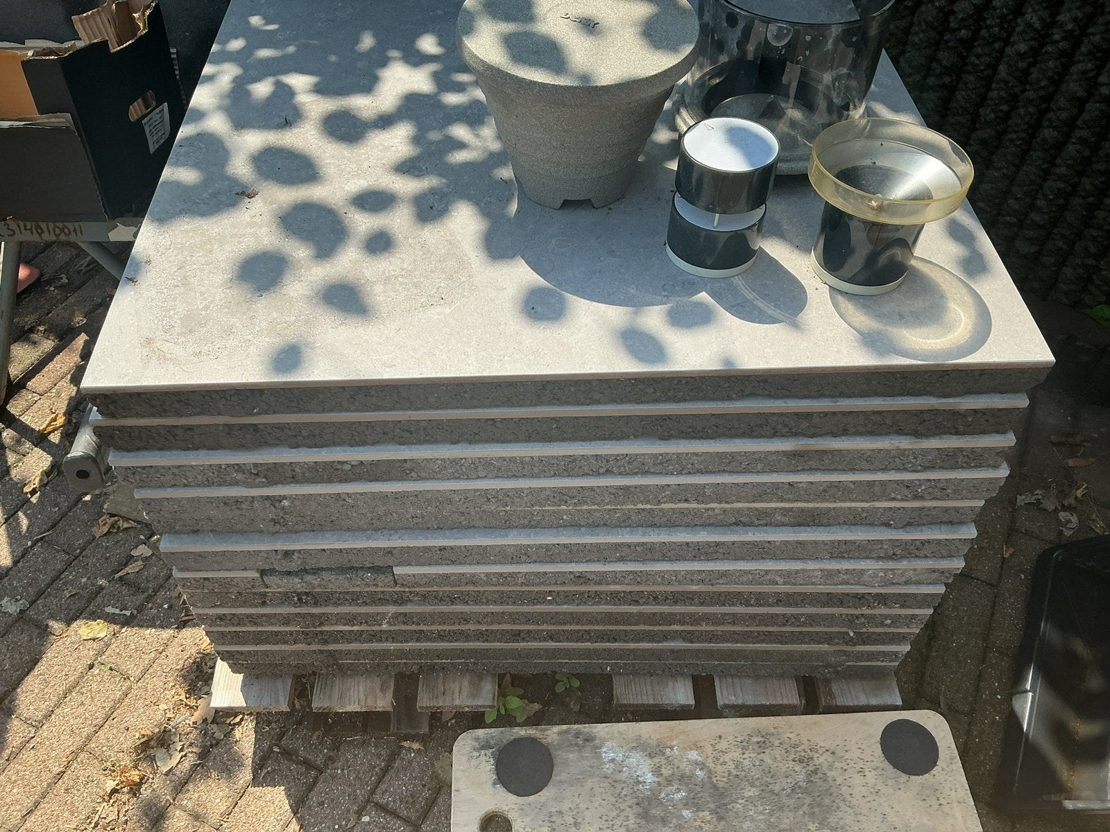 GeoCeramica Timeless Dark Grey 80x80 11st, Ophalen, Keramiek, Nieuw, 5 tot 10 m²