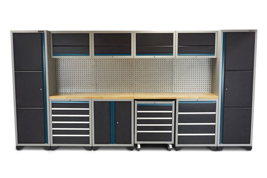 16-delig DeLUXE werkplaatssysteem blauw/zwart GRATIS VERZEND, ., Nieuw, Ophalen of Verzenden, .