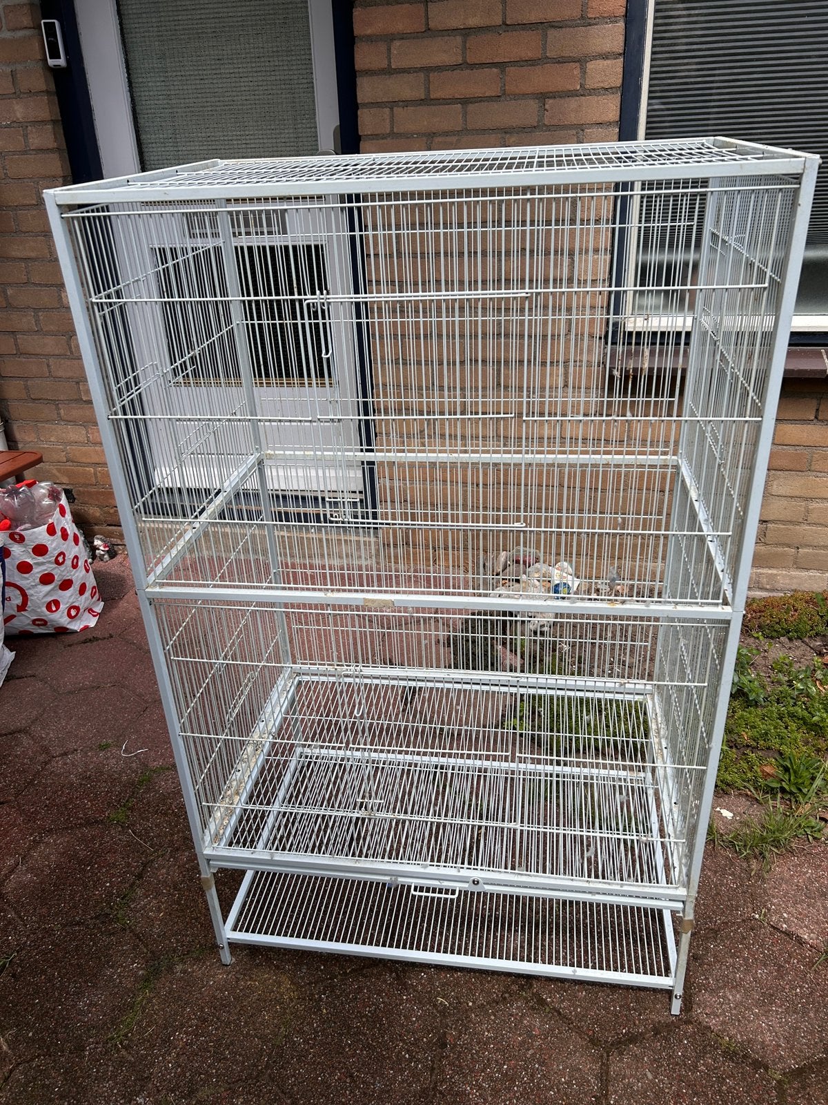 Grote Vogelkooi (alleen ophalen)., Dieren en Toebehoren, Vogels | Hokken en Kooien, Gebruikt, Vogelkooi, Metaal, Ophalen