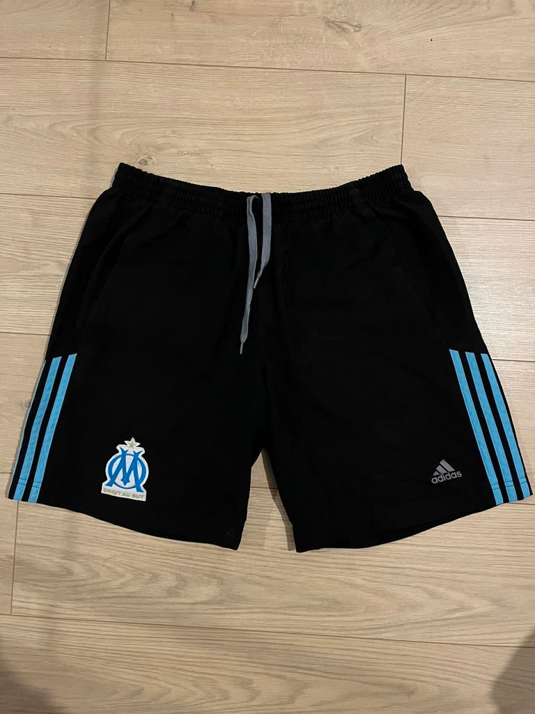 Olympique Marseille korte broek short Adidas maat L, Maat L, Ophalen of Verzenden, Zo goed als nieuw, Broek
