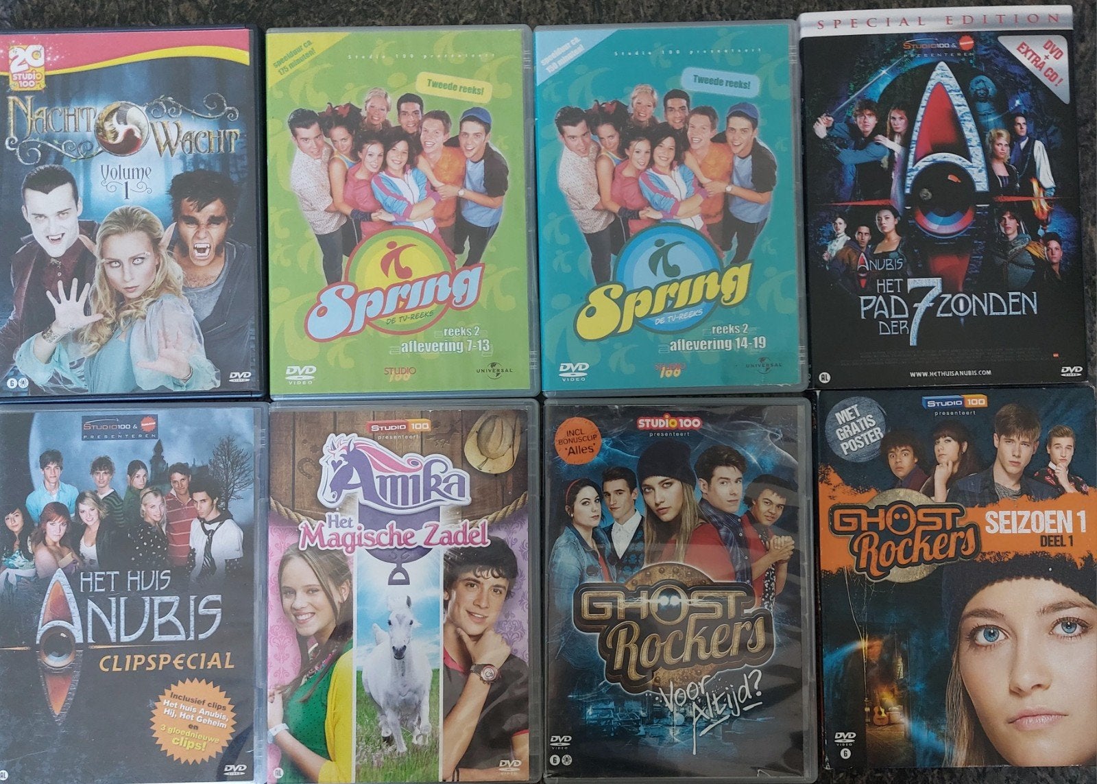 Dvd's Nachtwacht huis Anubis Spring Ghostrockers Amika, Ophalen of Verzenden, Zo goed als nieuw