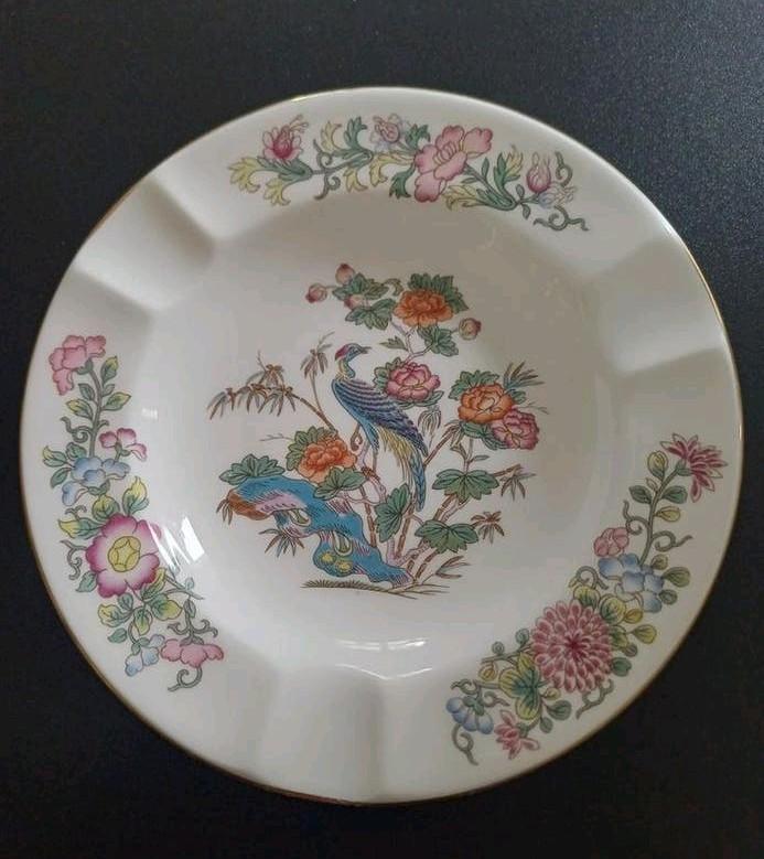 Wedgwood Kutani Crane schaaltje-Vintage Bone China 22K Goud, Ophalen of Verzenden