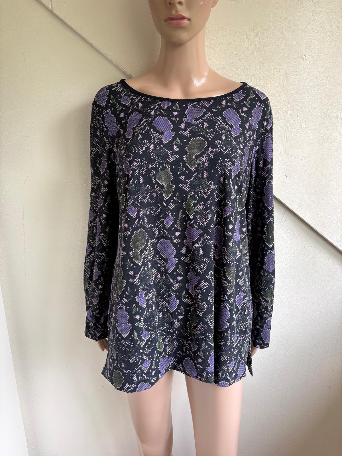 Studio Anneloes travelstof blouse top maat L / XL paars lila, Ophalen of Verzenden, Zo goed als nieuw, Maat 46/48 (XL) of groter