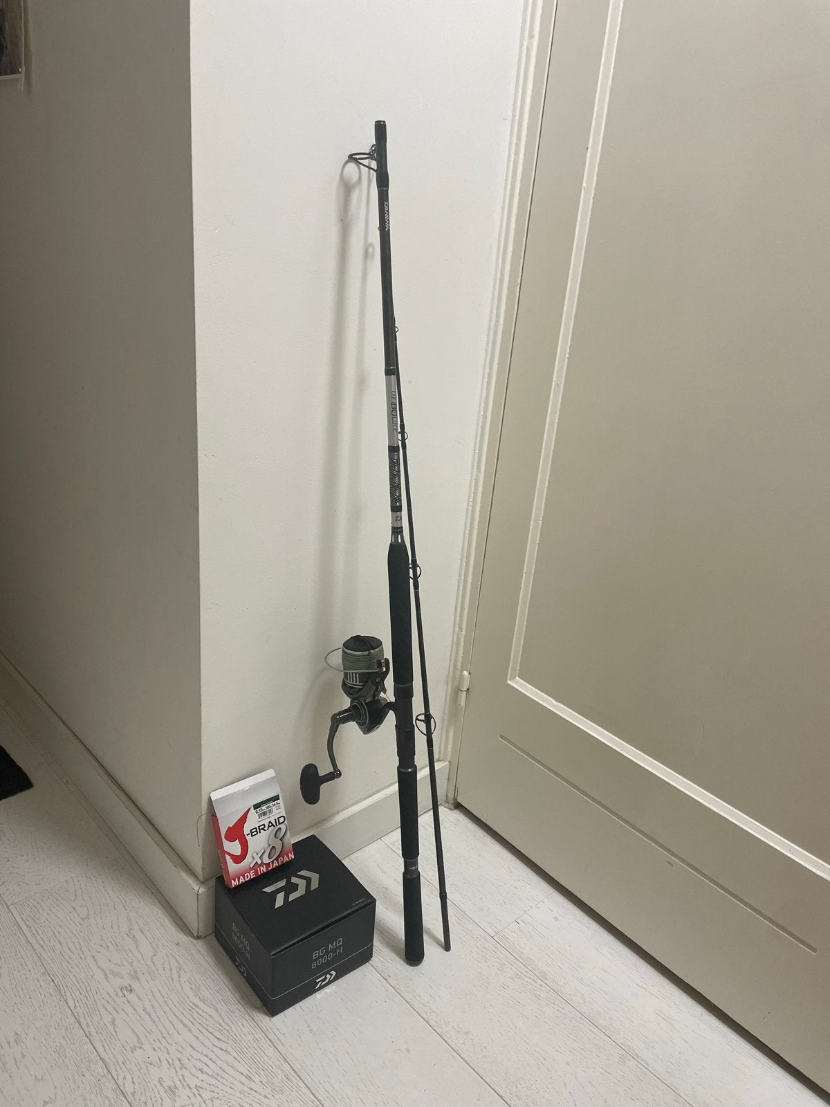 Daiwa BG MQ 8000-H + Daiwa BG Popping rod Nieuw!, Watersport en Boten, Ophalen of Verzenden, Nieuw, Werphengel