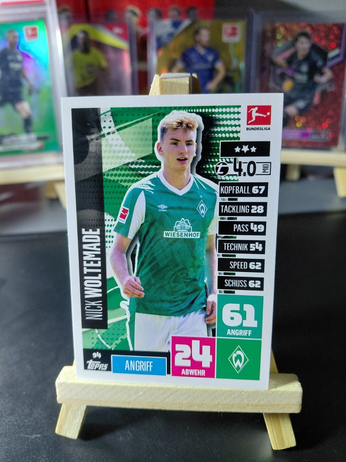 nick woltemade ROOKIE (bremen/newcastle) topps, Ophalen of Verzenden, Nieuw, Buitenlandse clubs, Spelerskaart