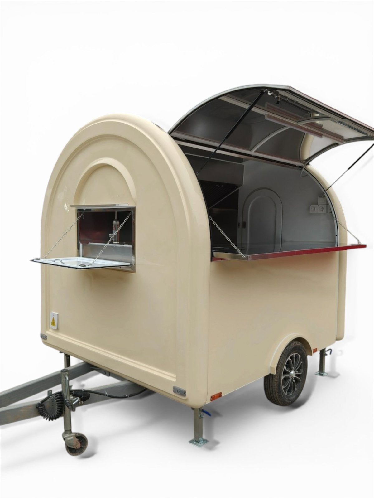 Luxe foodtrailer/verkoopwagen beige, Ophalen, GT 200, Info@geldertrucks.nl, Celsiusstraat
