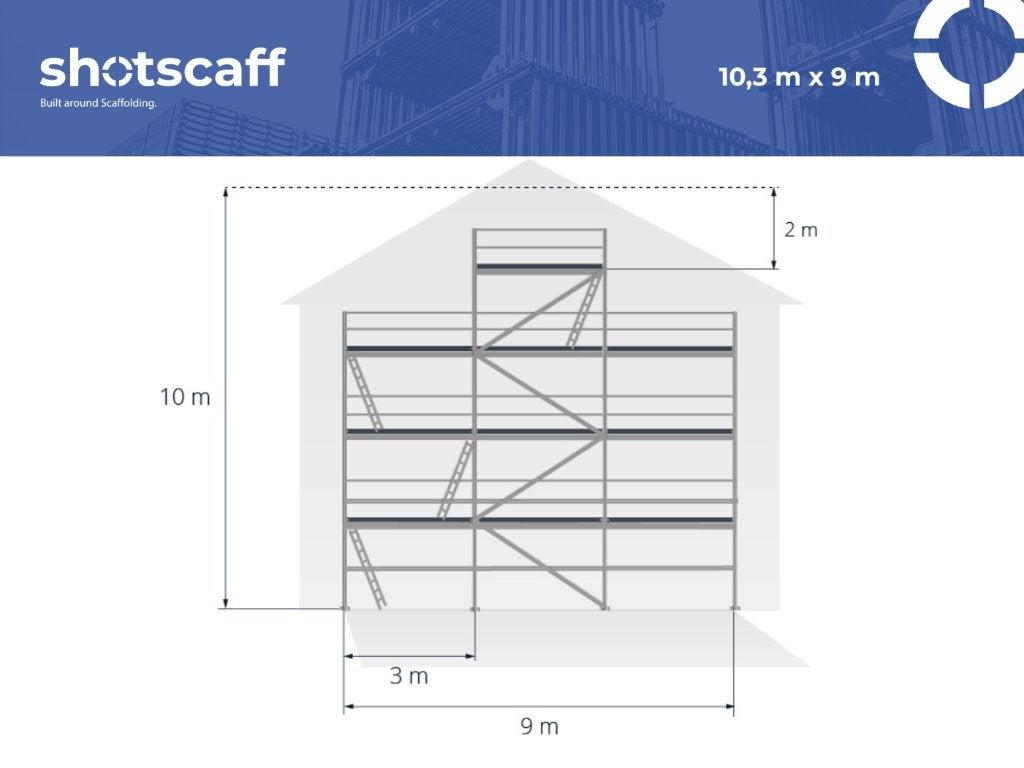 Gevelsteiger Baumann | 95 m² | Gevelmuur, Verzenden, Nieuw, Gevelsteiger, 5 meter of hoger