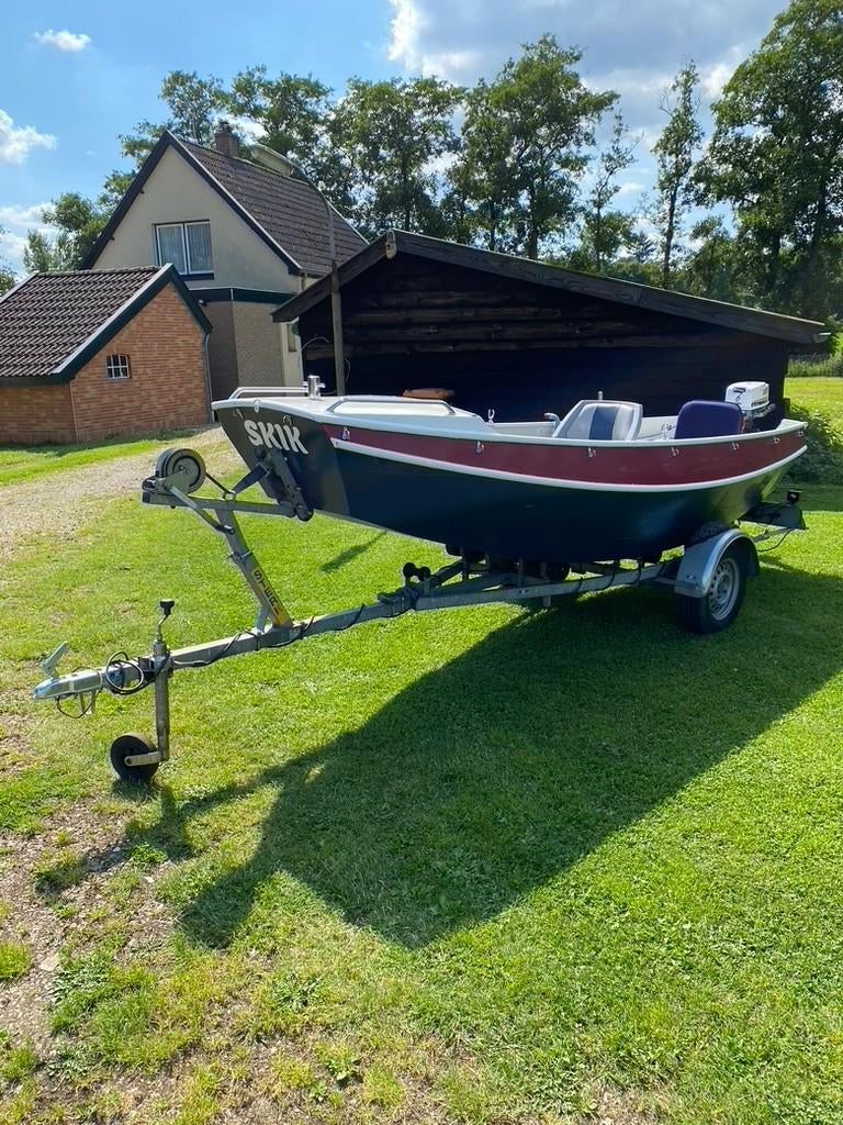 Stalen Schouw / Sloep / Vlet/ Grachtenboot, Watersport en Boten, Ophalen, Gebruikt, Staal, Grachtenboot