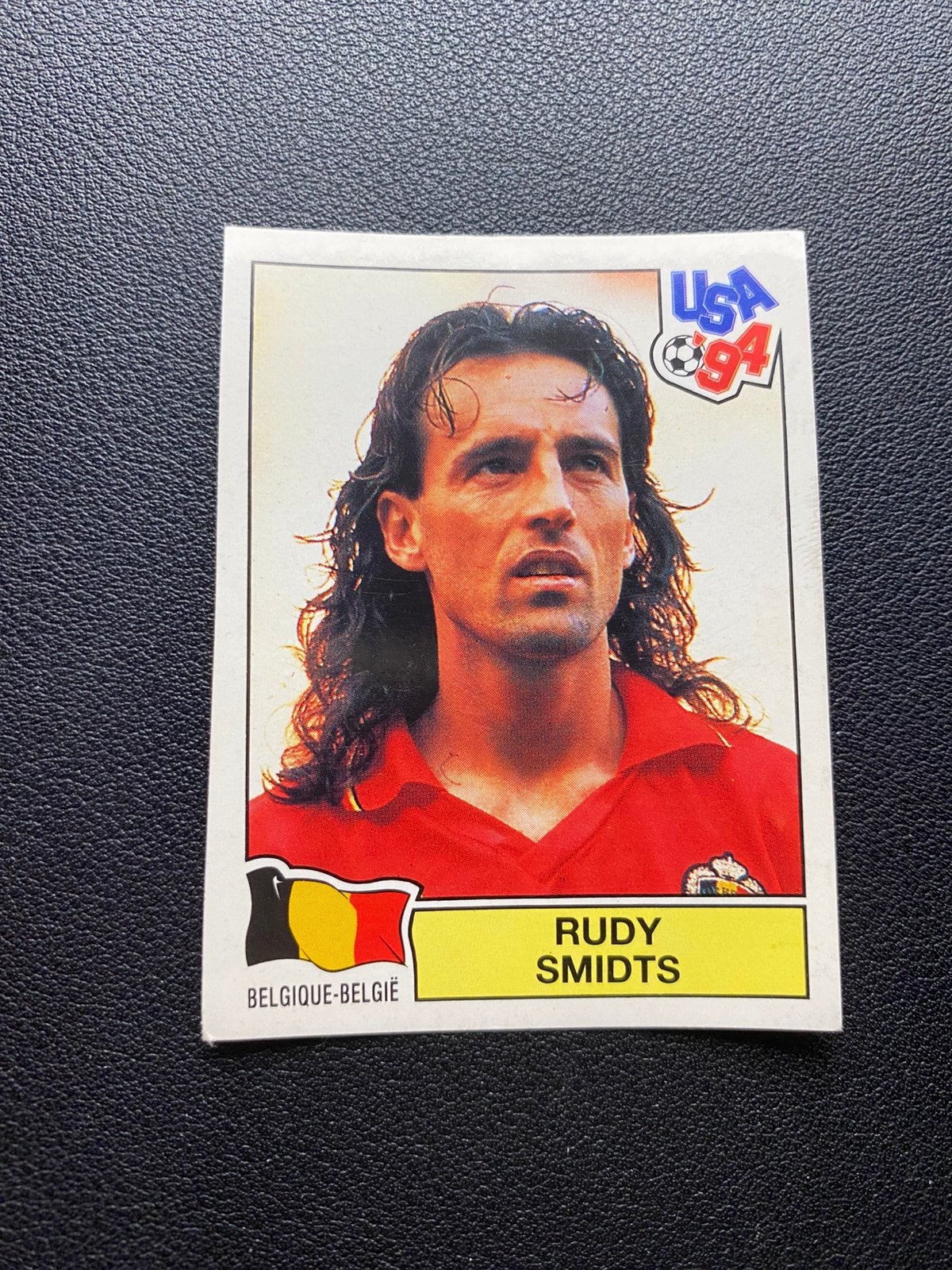 Rudy Smidts - België - Panini WK 1994, Ophalen of Verzenden, Zo goed als nieuw, Buitenlandse clubs, Poster, Plaatje of Sticker