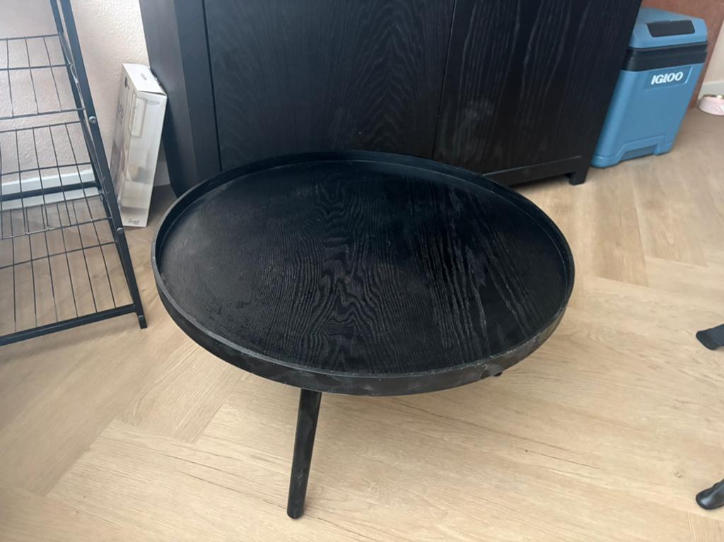 Salontafel zwart, 100 tot 150 cm, Minder dan 50 cm, Rechthoekig, 50 tot 100 cm