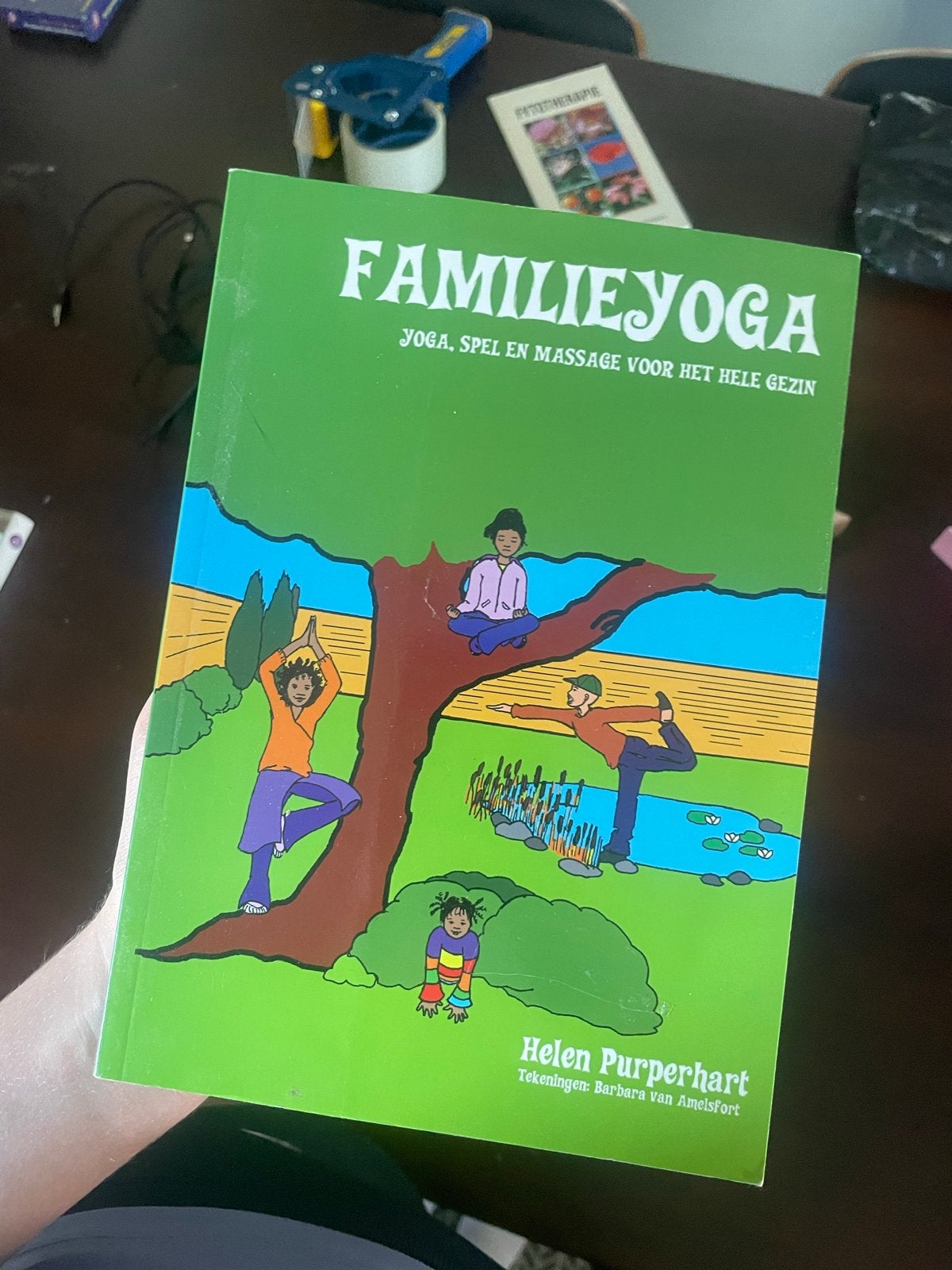 Familieyoga: Yoga, spel en massage voor het hele gezin, Boeken, Ophalen of Verzenden, Zo goed als nieuw, Overige onderwerpen, Geschikt voor kinderen