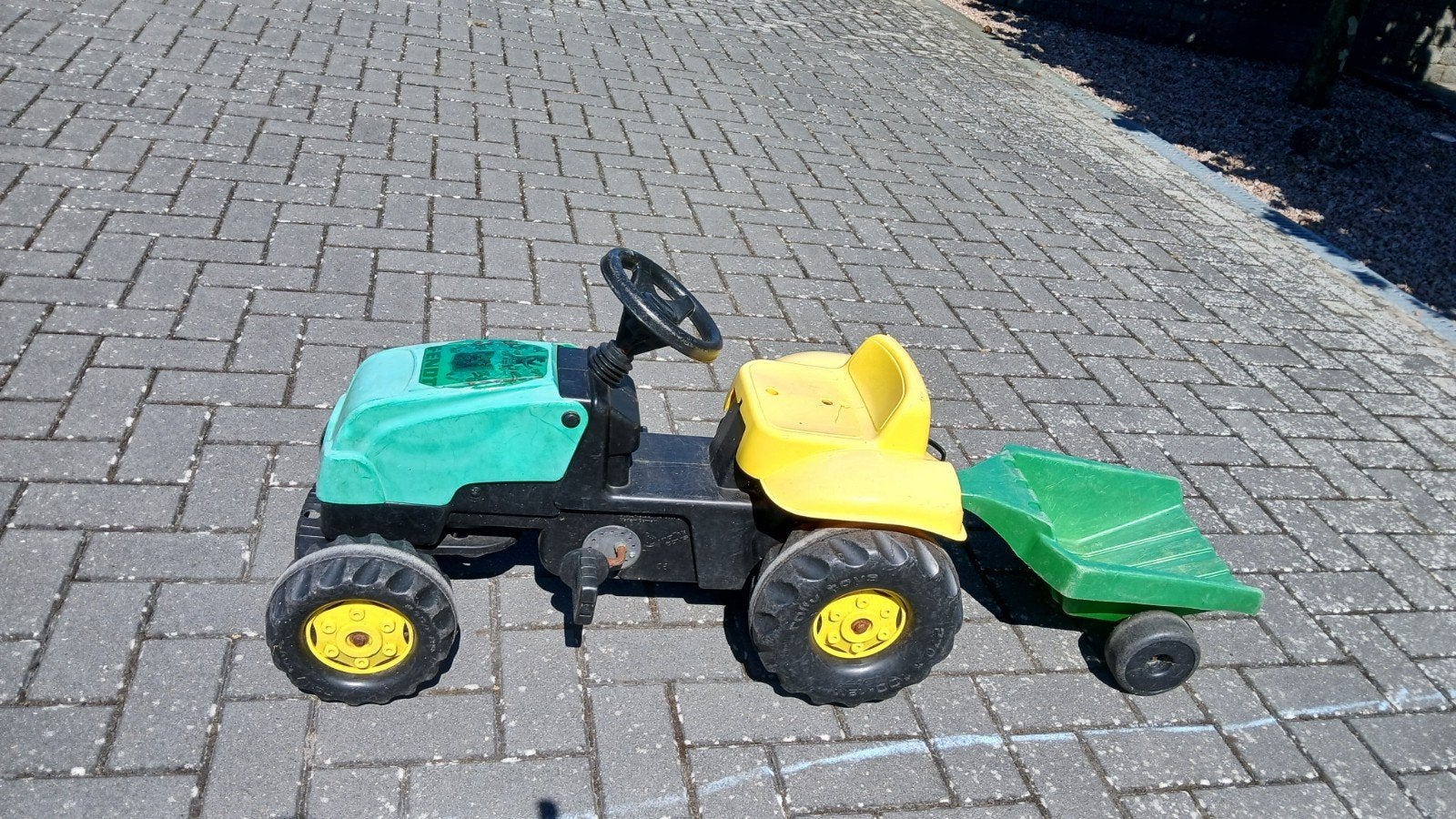traptrekker met aanhangwagen, Kinderen en Baby's, Speelgoed | Buiten | Skelters, Ophalen, Gebruikt, Overige merken