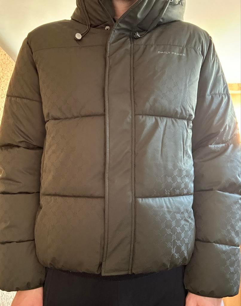 Daily Paper Puffer Jas - Robin Green - Maat XL, Ophalen of Verzenden, Zo goed als nieuw, Maat 56/58 (XL), Groen