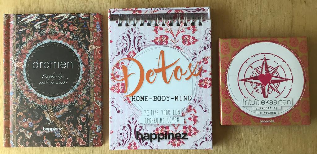 Happinez Dagboek, Detox & Intuïtiekaarten - ZGAN, Ophalen of Verzenden