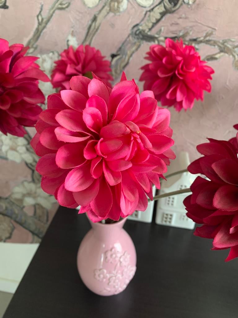 Zes takken kunstbloemen zgst, Ophalen of Verzenden, Zo goed als nieuw