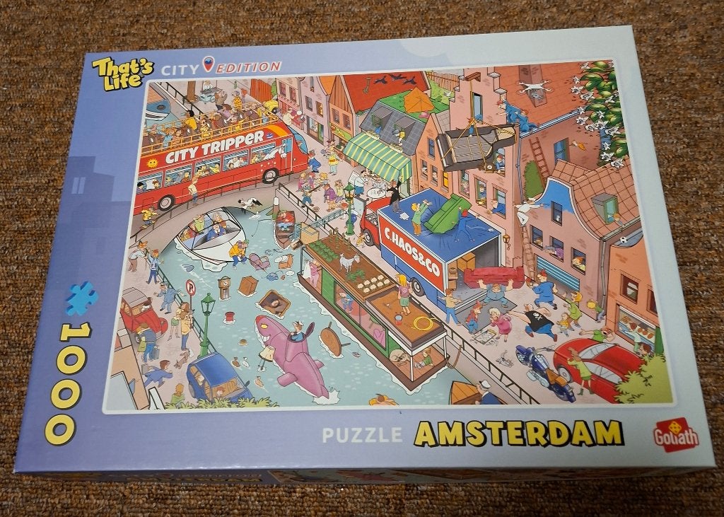 That's life city puzzel 1000 stukjes, Ophalen of Verzenden, 500 t/m 1500 stukjes, Zo goed als nieuw