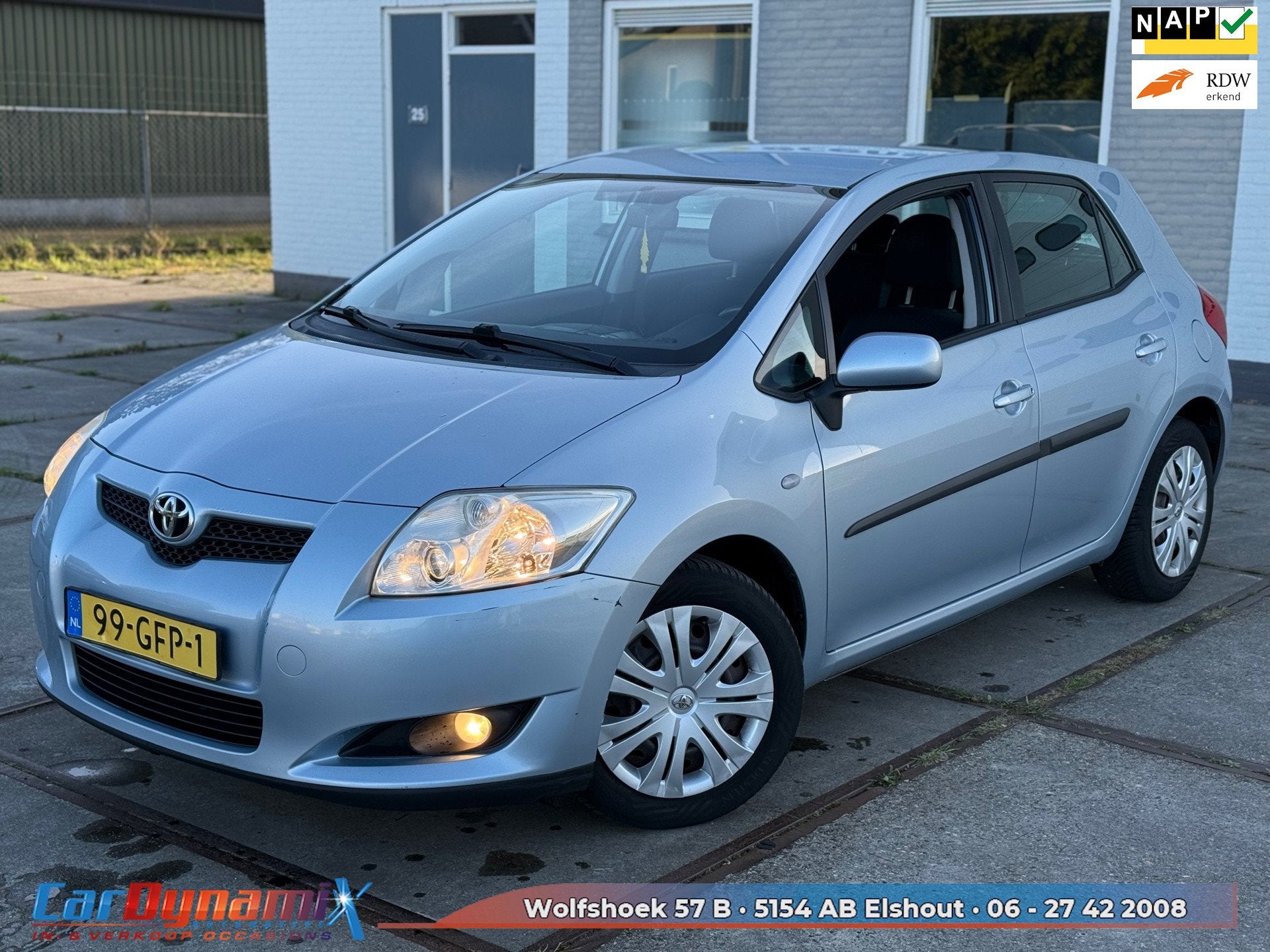 Toyota Auris 1.4-16V Sol | Airco | Trekhaak | Rijd Schakelt, Auto's, Toyota, Voorwielaandrijving, Gebruikt, 4 cilinders, Blauw