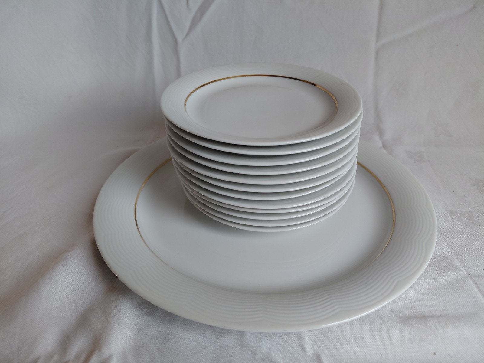 Arzberg Swingline Gold Gebakstel Vintage jaren 80, Ophalen