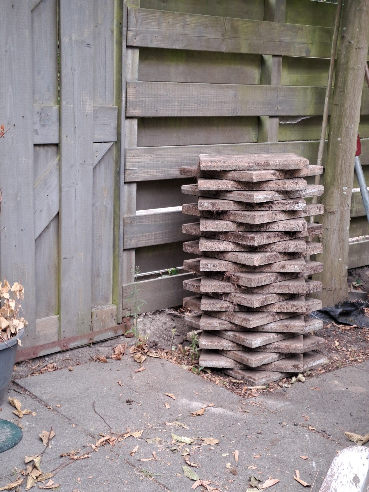 Terrastegels 40x40 cm - 38 stuks, Tuin en Terras, Tegels en Klinkers, Ophalen, Gebruikt, 5 tot 10 m², Beton