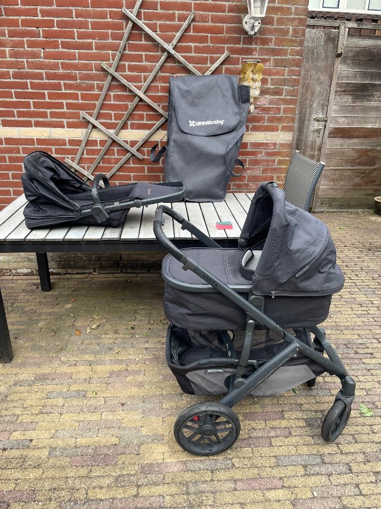 Uppababy kinderwagen vista V2, Kinderen en Baby's, Kinderwagens en Combinaties, Gebruikt, Verstelbare duwstang, Ophalen, Kinderwagen