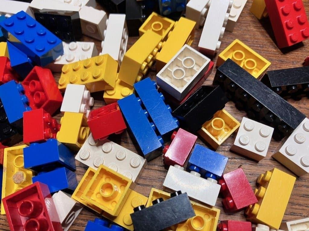 Lot LEGO - 125 Bricks van 2 bij diverse afmetingen, Ophalen of Verzenden, Gebruikt, Losse stenen, Lego