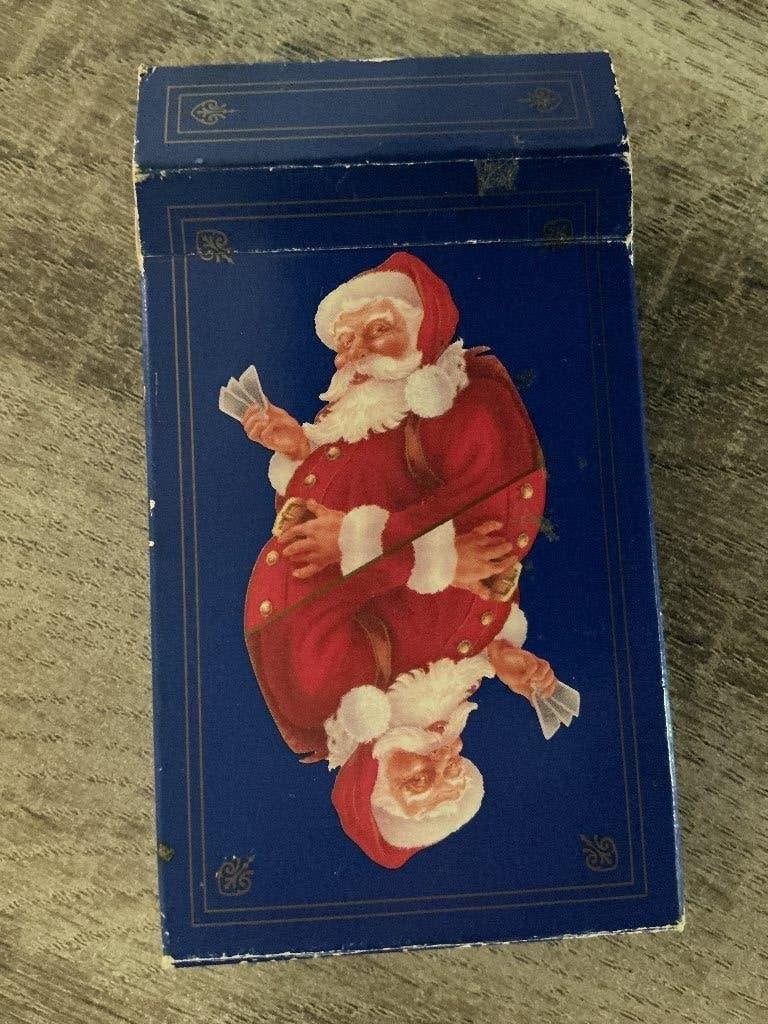 Speelkaarten met Kerstman erop, Verzamelen, Ophalen of Verzenden, Gebruikt, Speelkaart(en)