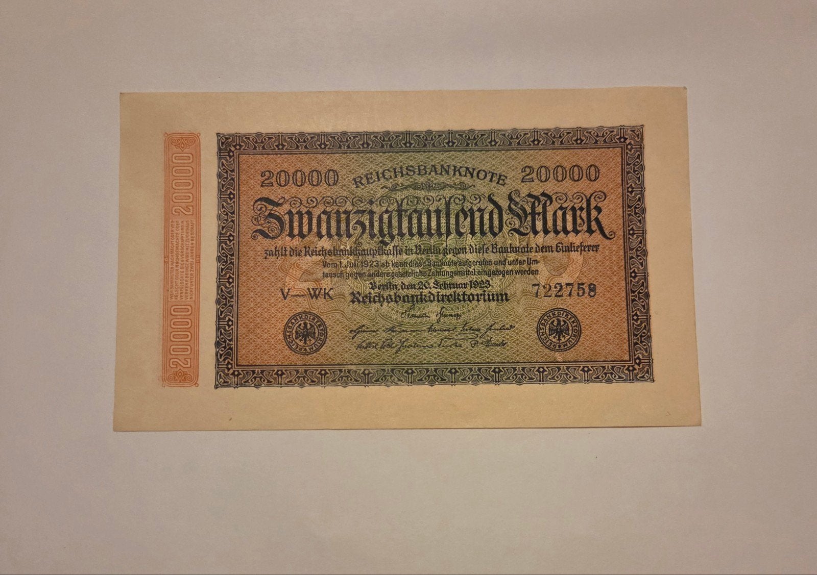 17 Duitse en 1 Nederlands bankbiljet (1919-1938), Ophalen of Verzenden