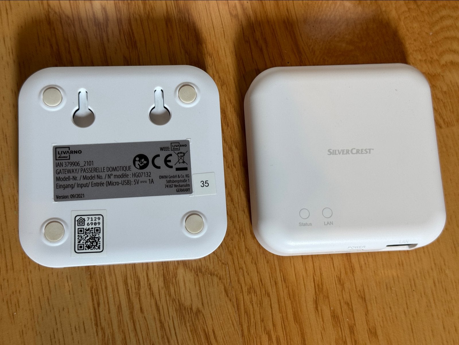 Silvercrest Zigbee Hub met Homekit ondersteuning (Lidl Home), Ophalen of Verzenden, Zo goed als nieuw