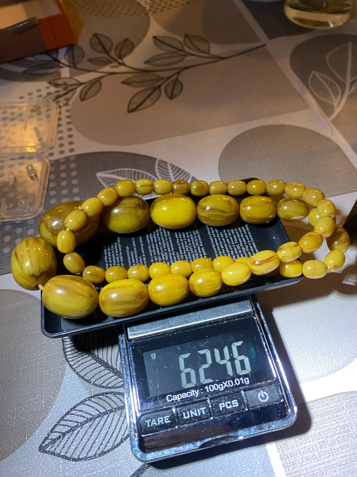 Unieke Barnsteen Ketting/Armband - 62.46g, Ophalen of Verzenden, Zo goed als nieuw, Geel, Overige materialen