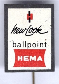 NewLook ballpoint HEMA blik speldje ( K_206), Verzamelen, Verzenden, Zo goed als nieuw, Merk, Speldje of Pin