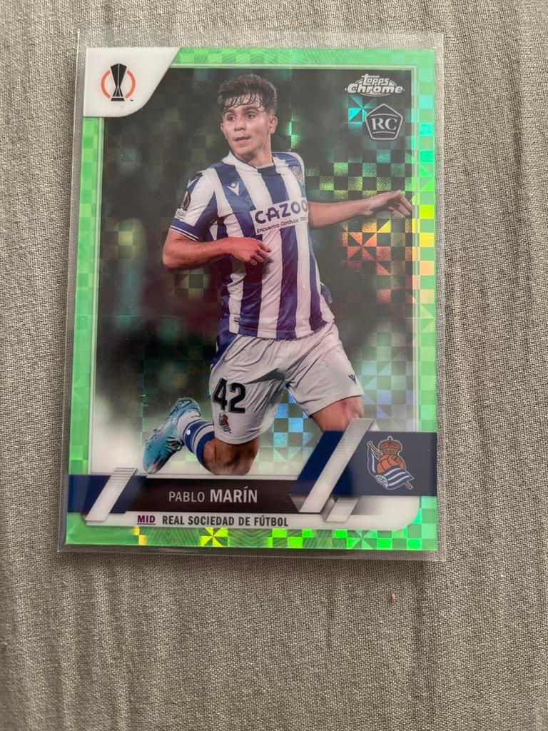 Pablo Marín 74/399 Topps Chrome RC UEFA Europa League, Ophalen of Verzenden, Zo goed als nieuw